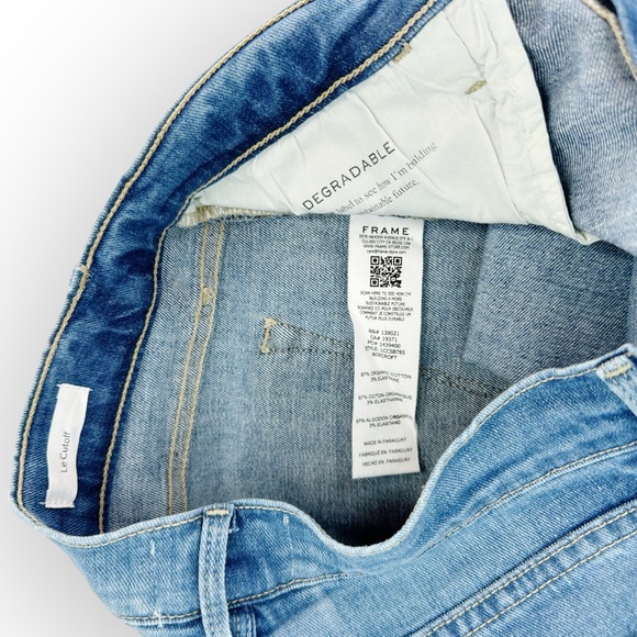 FRAME DENIM NWT LE Cutoff Cuffed Short in Ashcroft Wash- size 27 - Picture 6 of 11